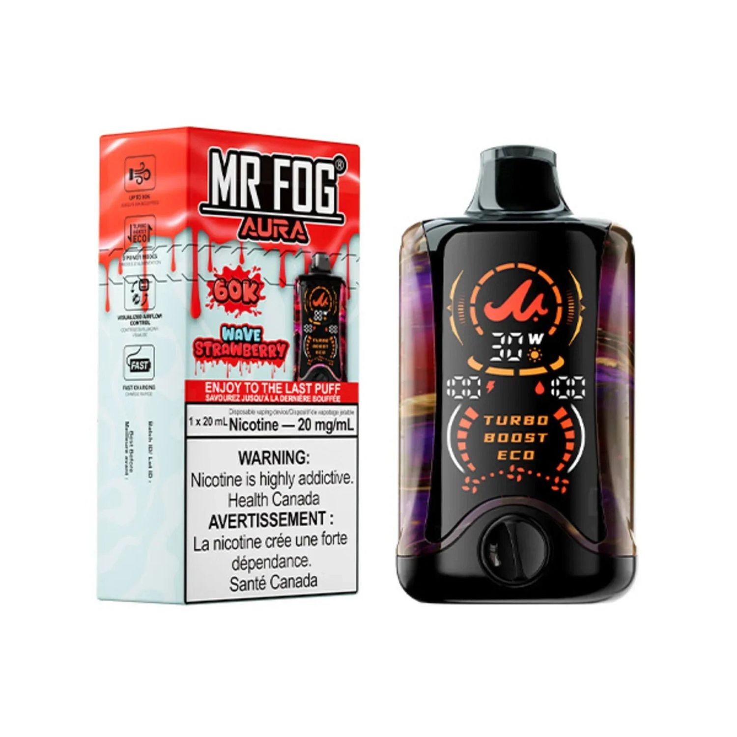 Mr Fog Aura 60k Wave Strawberry