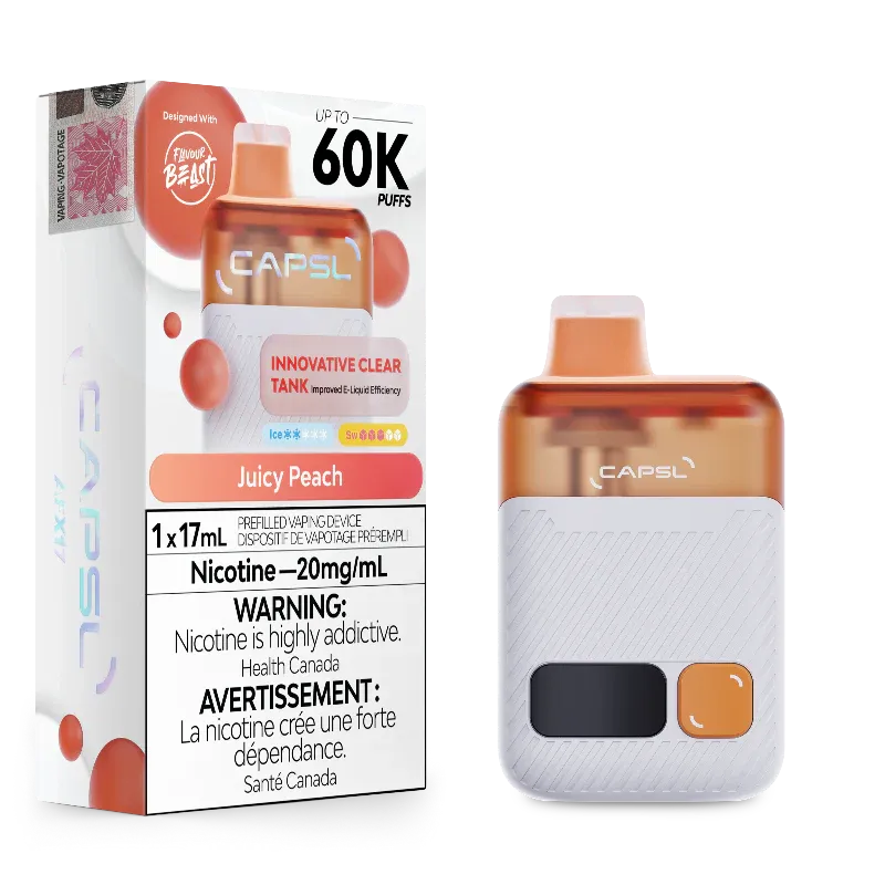 CAPSL 60k Designed with Flavour Beast Juicy Peach