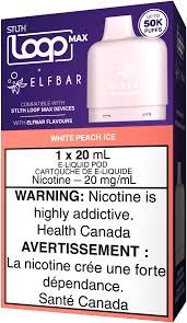 STLTH Loop Max Elf Bar 50k White Peach Ice  Comes With Battery