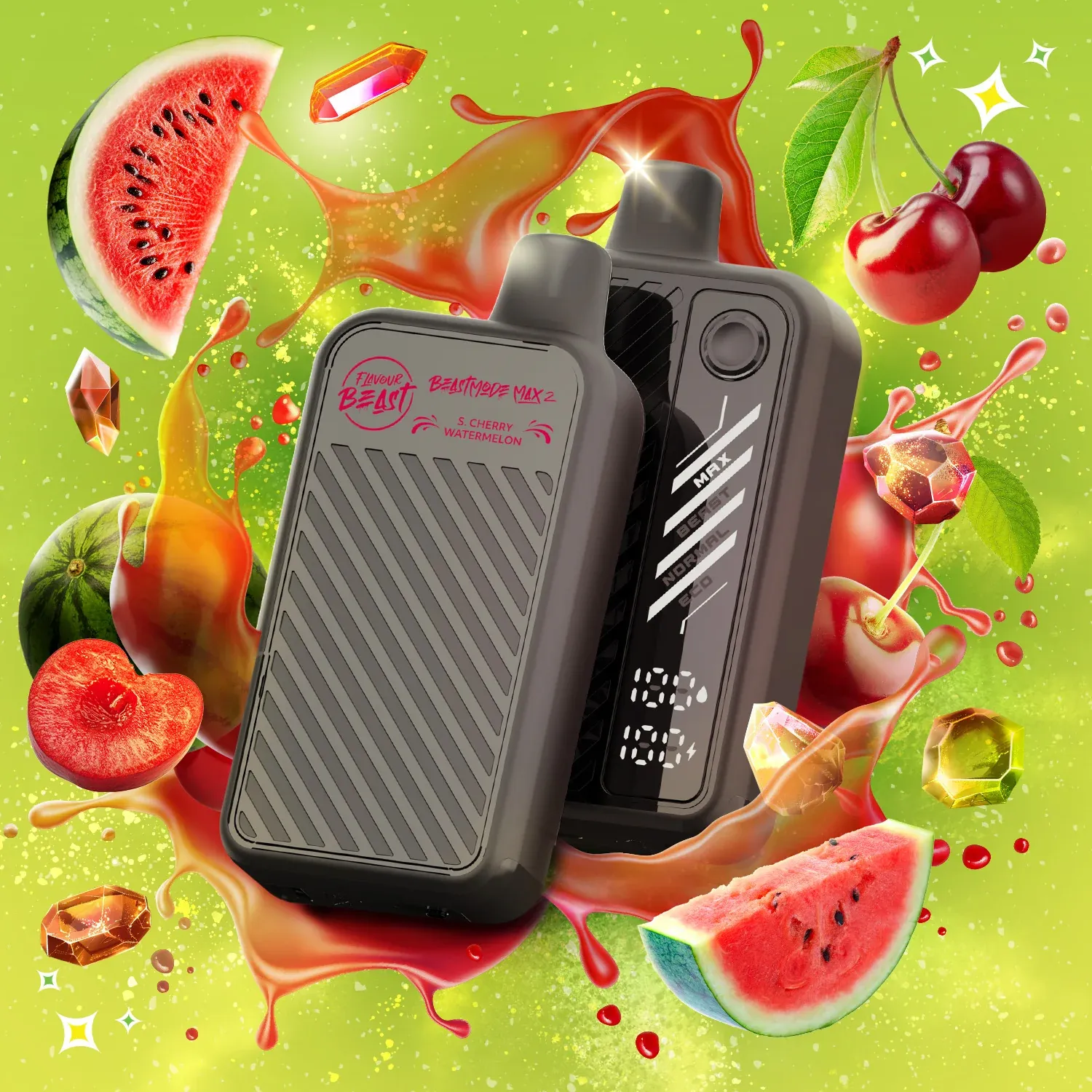 Flavour Beast Mode Max 2 S. Cherry Watermelon 50k (BC/SK/NL/NS)