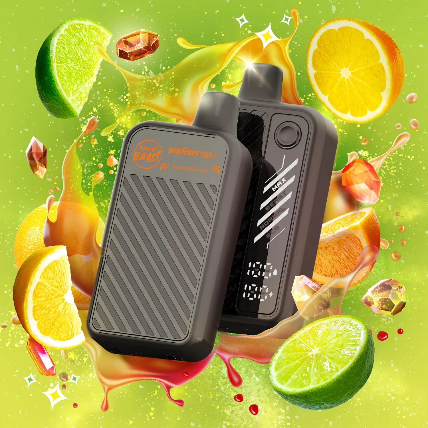 Flavour Beast Mode Max 2 S. Orange Lime  50k (BC/SK/NL/NS)