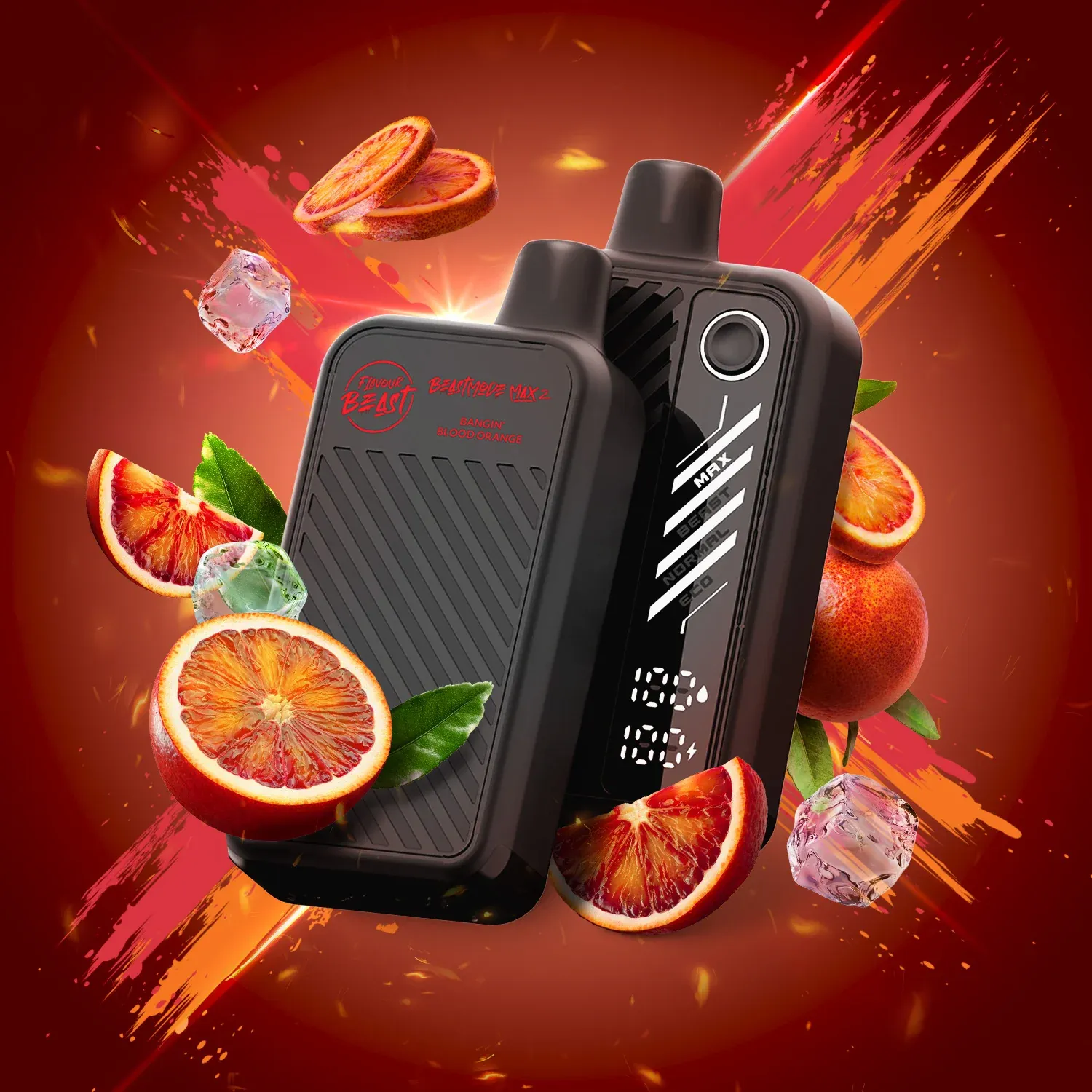 Flavour Beast Mode Max 2 Bagin' Blood Orange 50k (BC/SK/NL/NS)