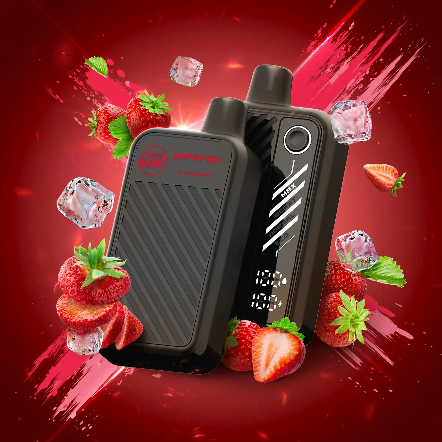 Flavour Beast Mode Max 2 Sic Strawberry 50k (BC/SK/NL/NS)