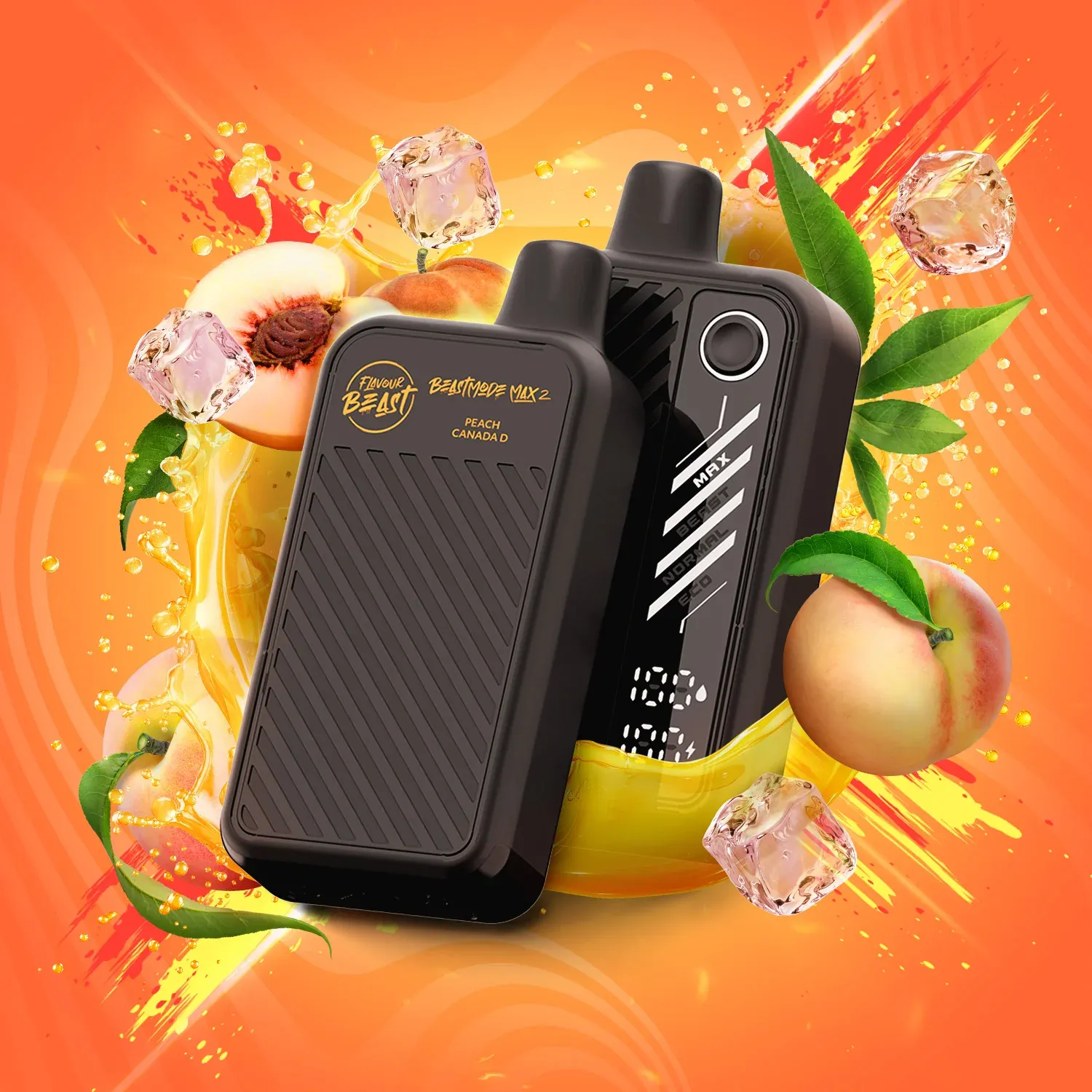 Flavour Beast Mode Max 2 Peach Canada D ICED 50k (BC/SK/NL/NS)
