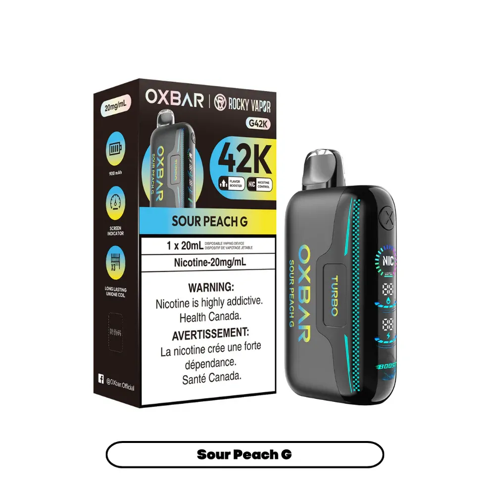 Rocky Vapor Oxbar G42K - Sour Peach G (BC/SK/NL/NS)