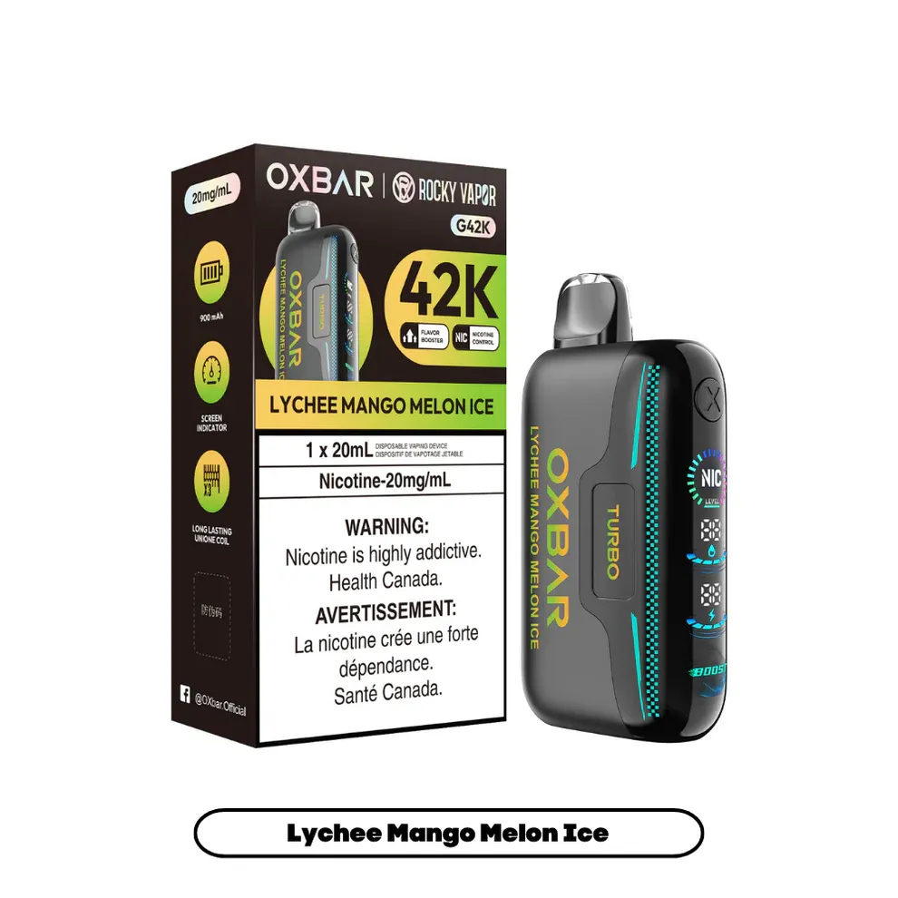 Rocky Vapor Oxbar G42K - Lychee Mango Melon Ice (BC/SK/NL/NS)