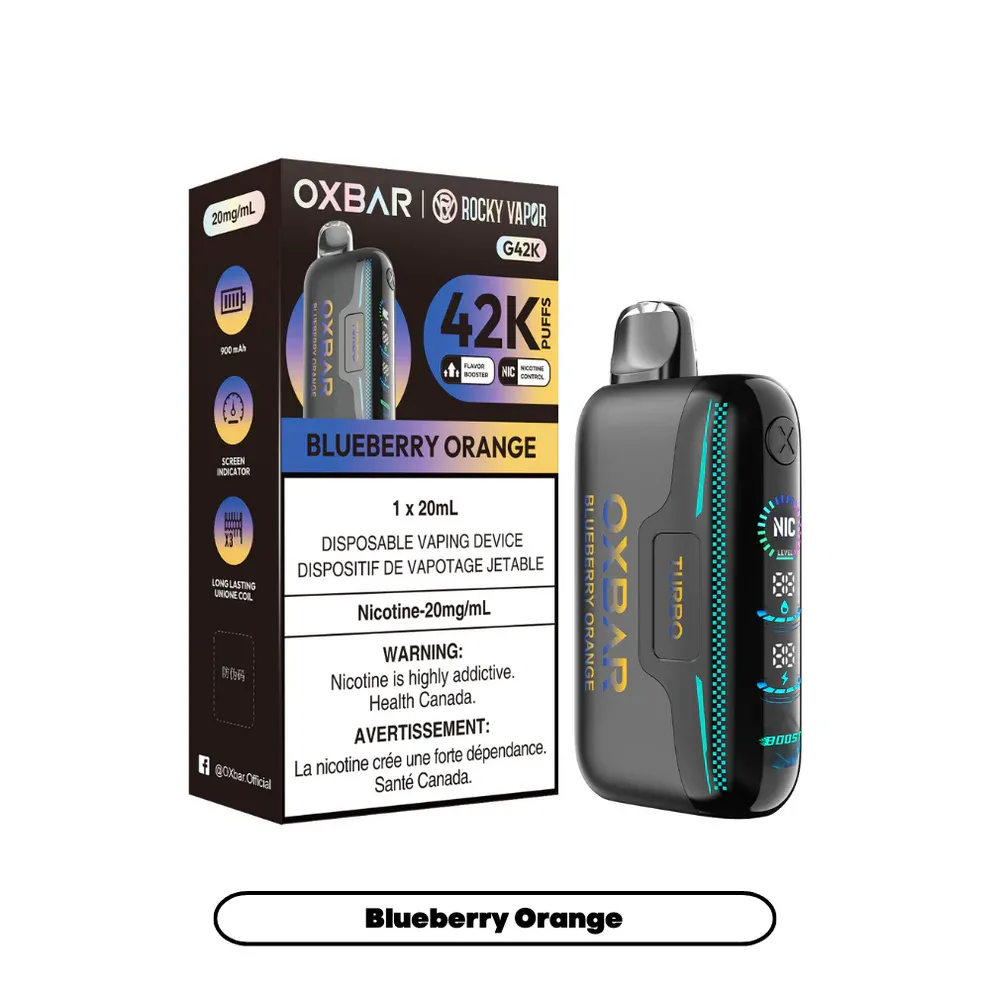 Rocky Vapor Oxbar G42K - Blueberry Orange (BC/SK/NL/NS)