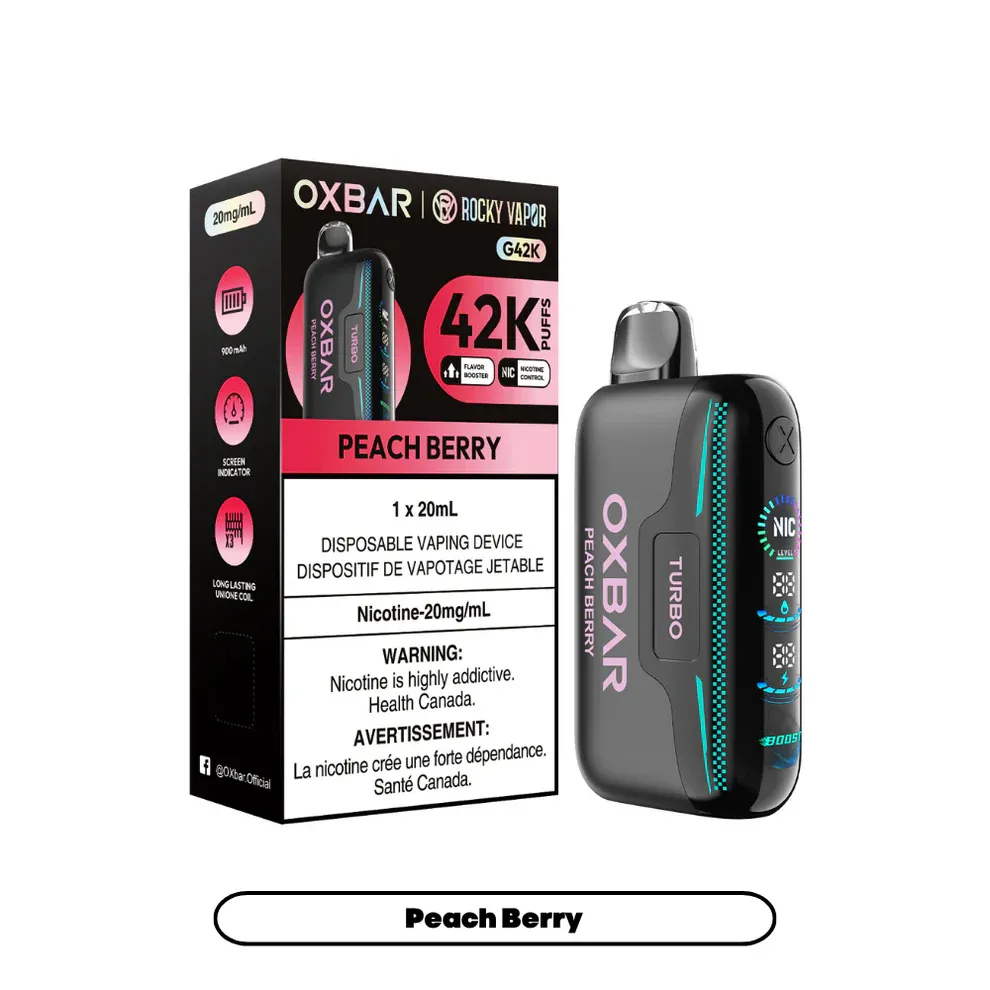 Rocky Vapor Oxbar G42K - Peach Berry (BC/SK/NL/NS)