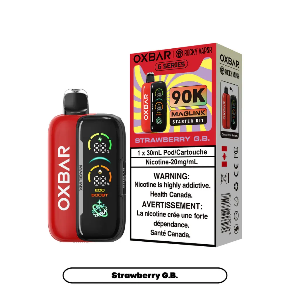 Rocky Vapor Oxbar Maglink - G Series - Strawberry G.B. (BC/SK/NL/NS)
