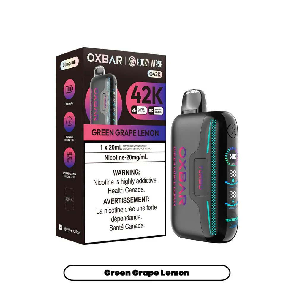 Rocky Vapor Oxbar G42K - Green Grape Lemon (BC/SK/NL/NS)