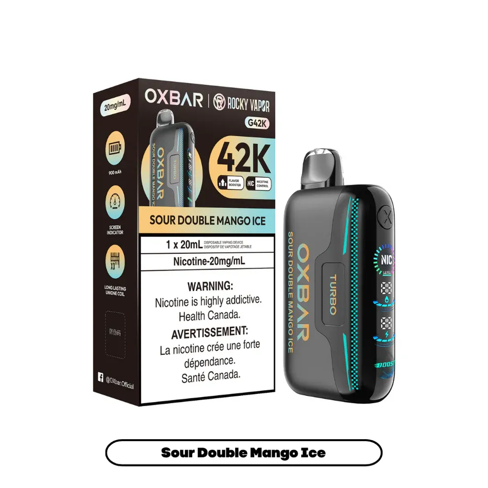 Rocky Vapor Oxbar G42K - Sour Double Mango Ice (BC/SK/NL/NS)