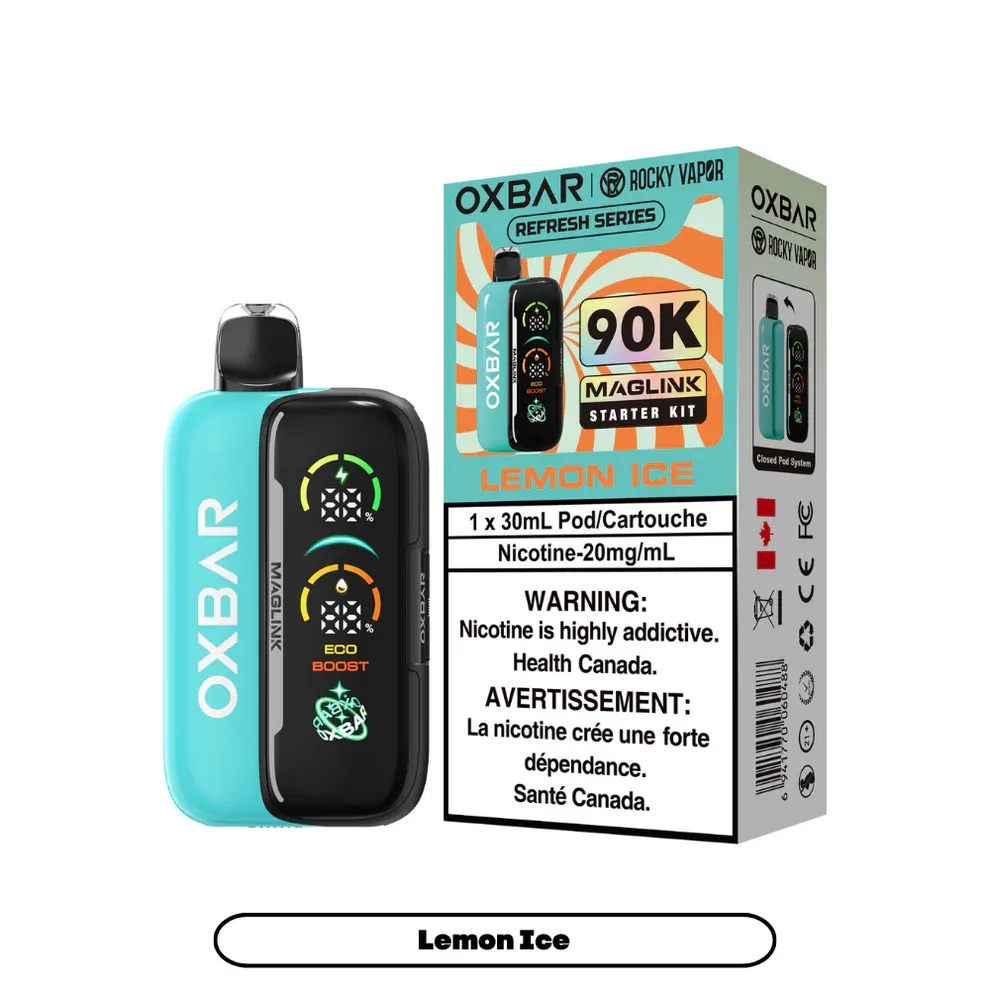 Rocky Vapor Oxbar Maglink - Refresh Series - Lemon Ice (BC/SK/NL/NS)