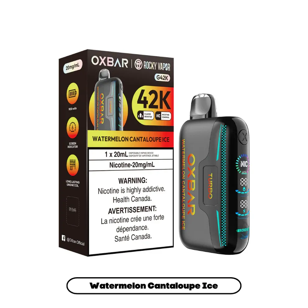 Rocky Vapor Oxbar G42K - Watermelon Cantaloupe Ice (BC/SK/NL/NS)