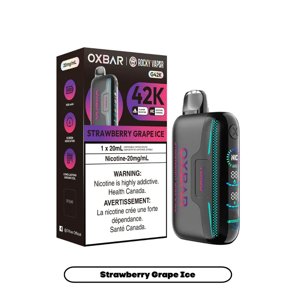 Rocky Vapor Oxbar G42K - Strawberry Grape Ice (BC/SK/NL/NS)
