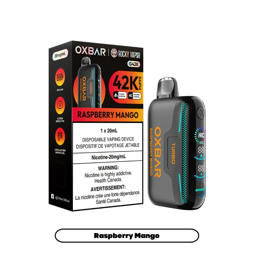 Rocky Vapor Oxbar G42K - Raspberry Mango (BC/SK/NL/NS)