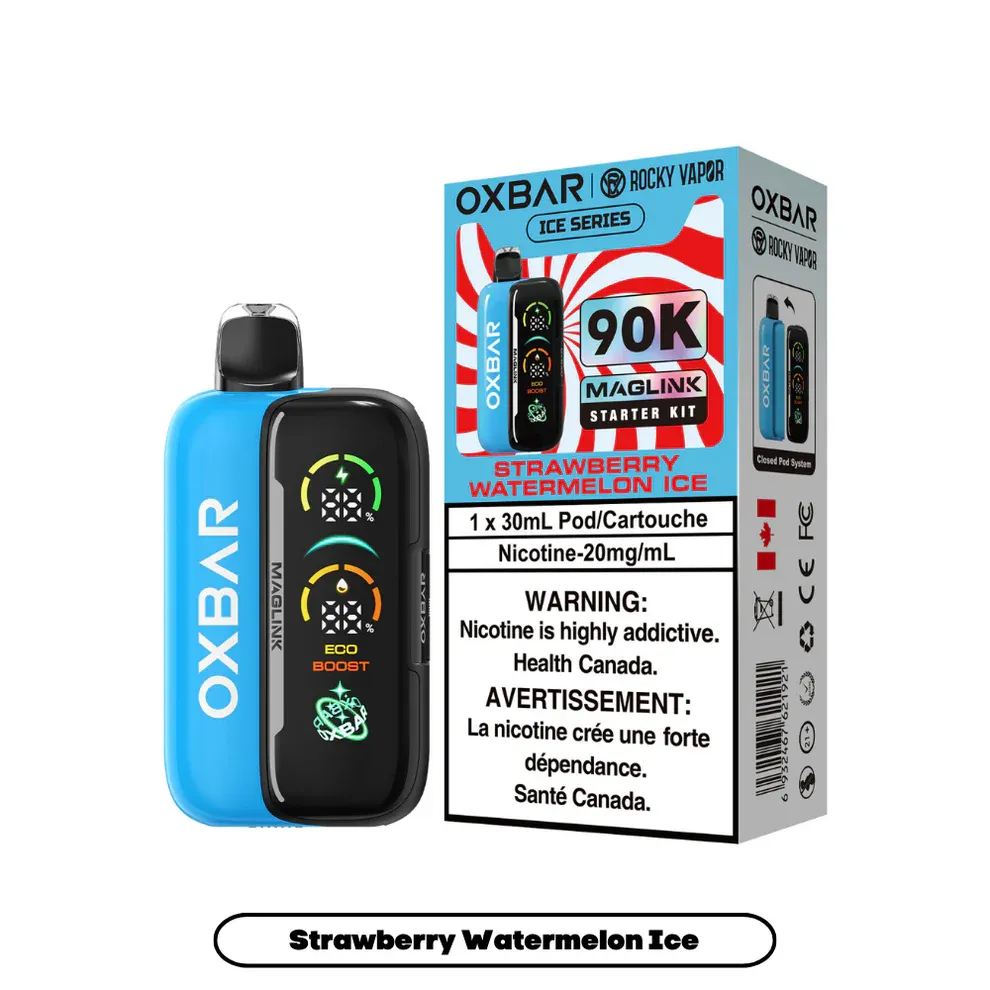 Rocky Vapor Oxbar Maglink - Ice Series - Strawberry Watermelon Ice (BC/SK/NL/NS)