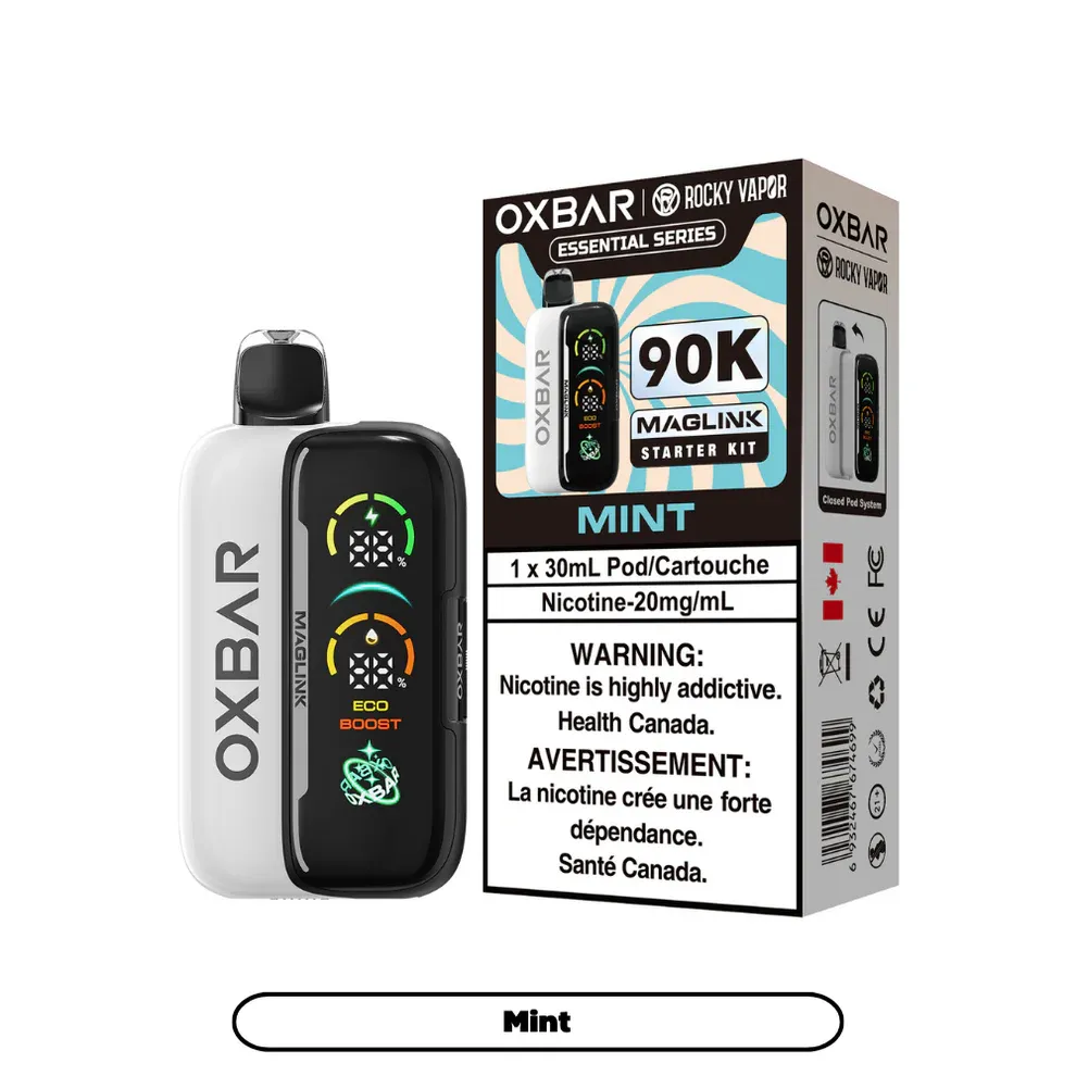 Rocky Vapor Oxbar Maglink - Essential Series - Mint (BC/SK/NL/NS)