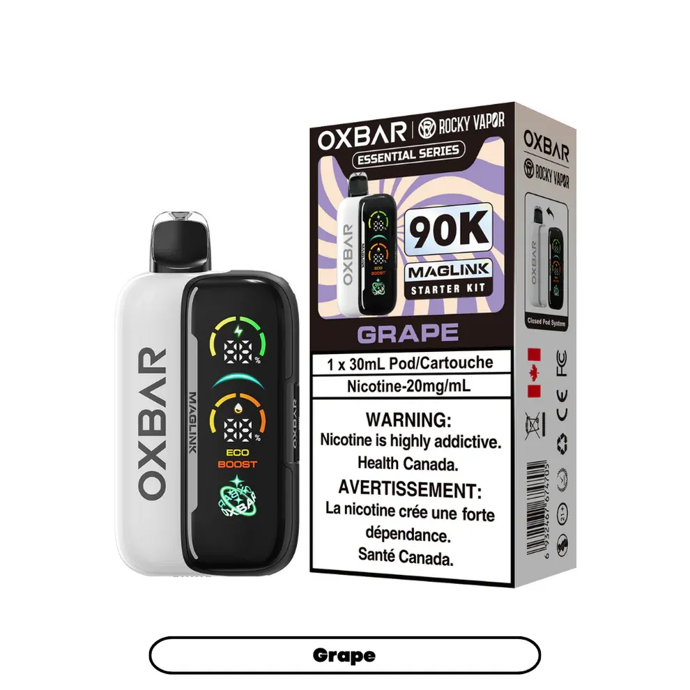 Rocky Vapor Oxbar Maglink - Essential Series - Grape (BC/SK/NL/NS)
