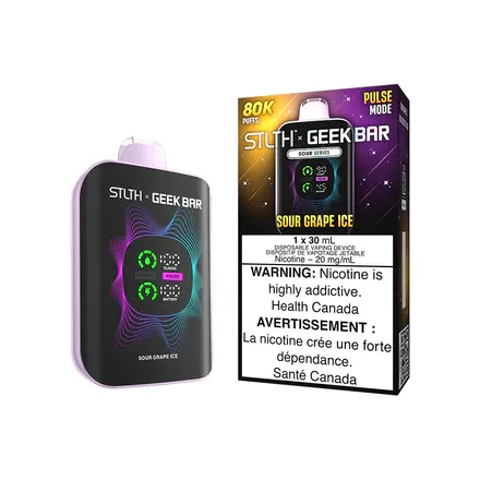 STLTH X GEEK BAR DISPOSABLE - SOUR GRAPE ICE