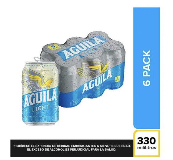 Six pack águila ligth 330cc