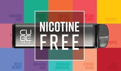 Cube Zero Nicotine Free | 3000 Puffs