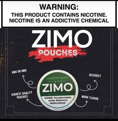 Zimo I Nicotine Pouches I 20CT I 5-Can Pack