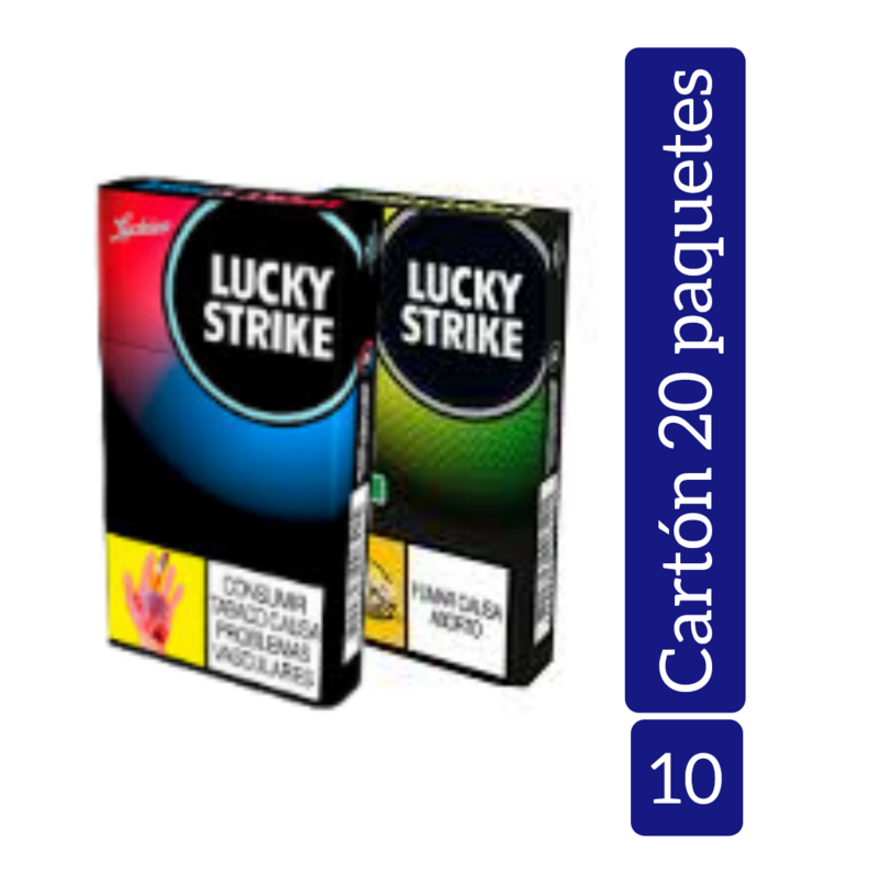 Lucky Strike azul 10 unidades