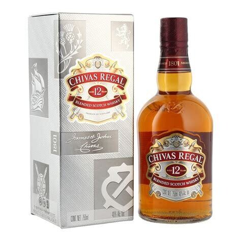 WHISKY CHIVAS REGAL 12 AÑOS 1.000 ML