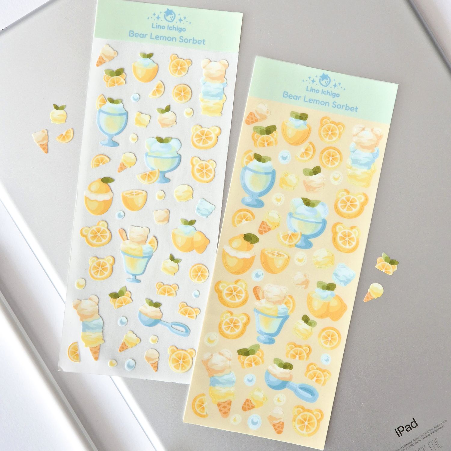 Bear Lemon Sorbet Sticker Sheet