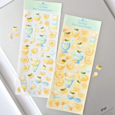 Bear Lemon Sorbet Sticker Sheet