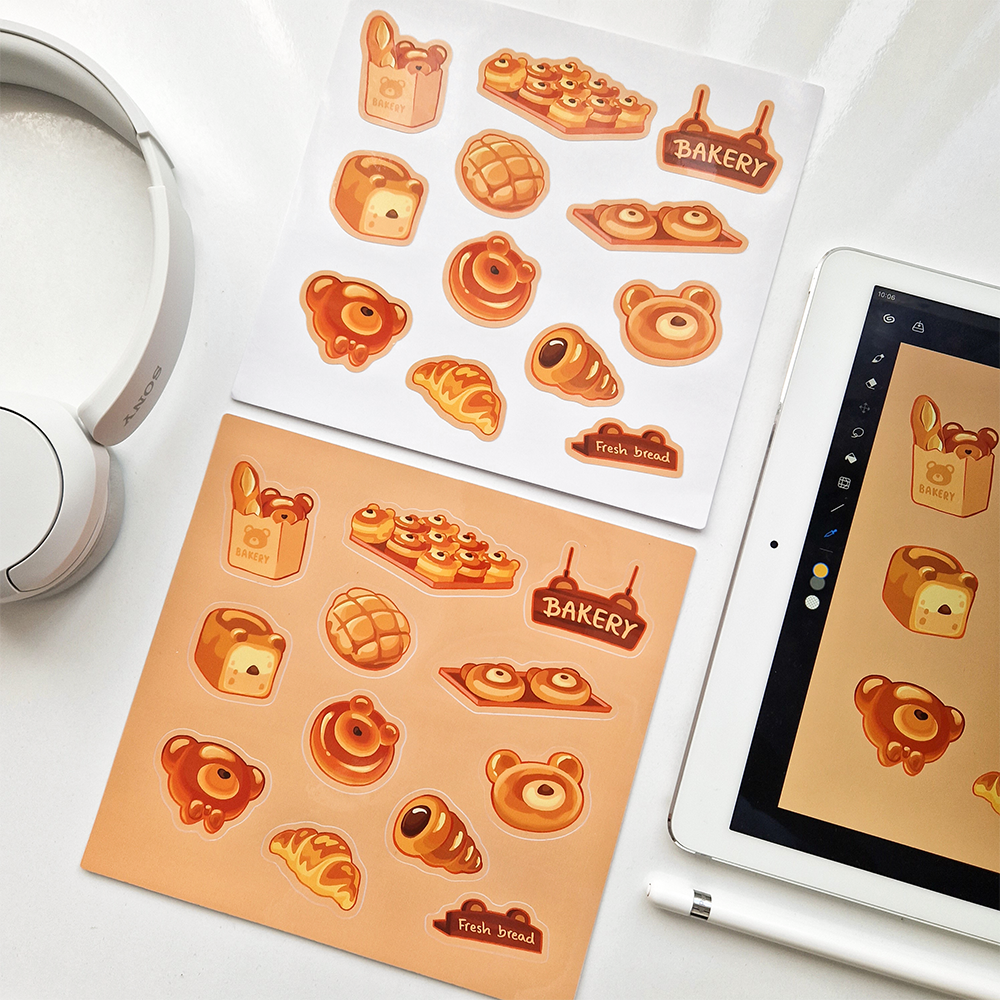 Bear Bakery Sticker Sheet