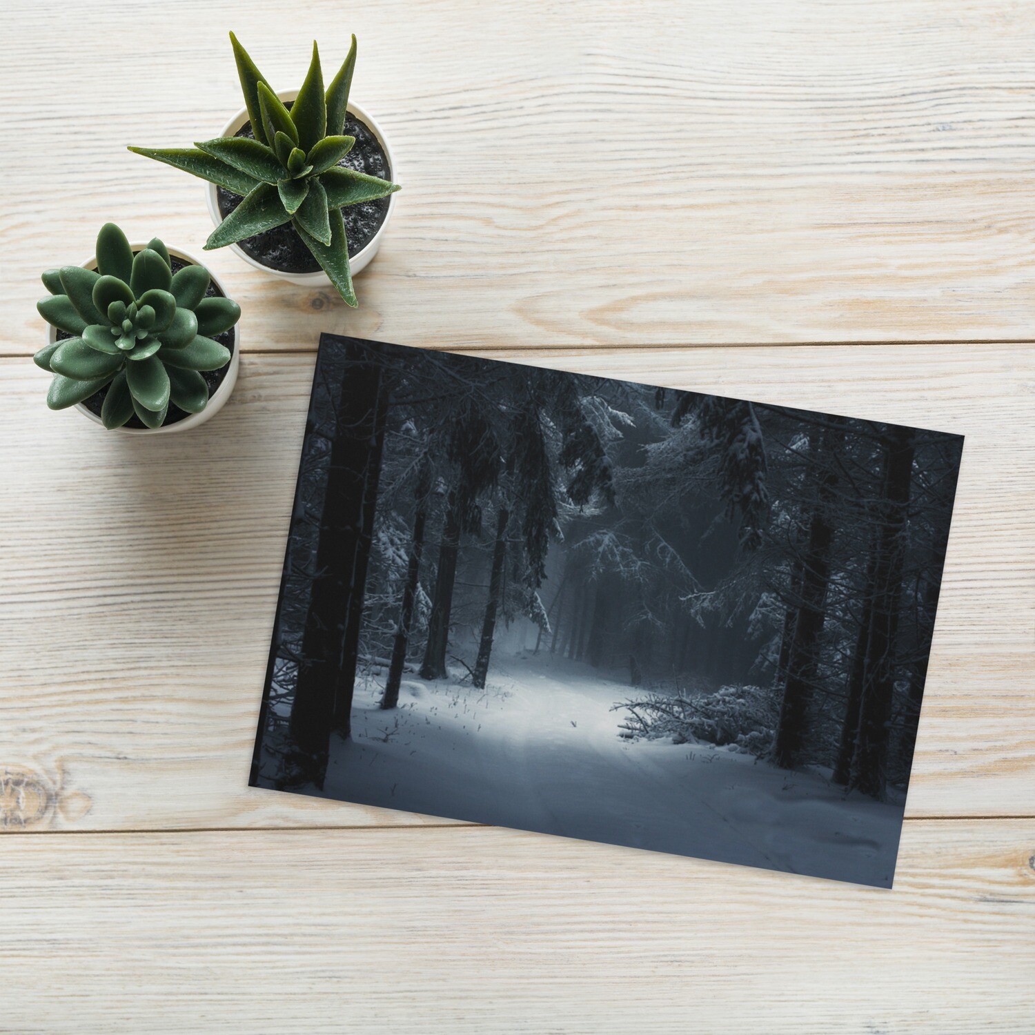 Snowy Greeting card
