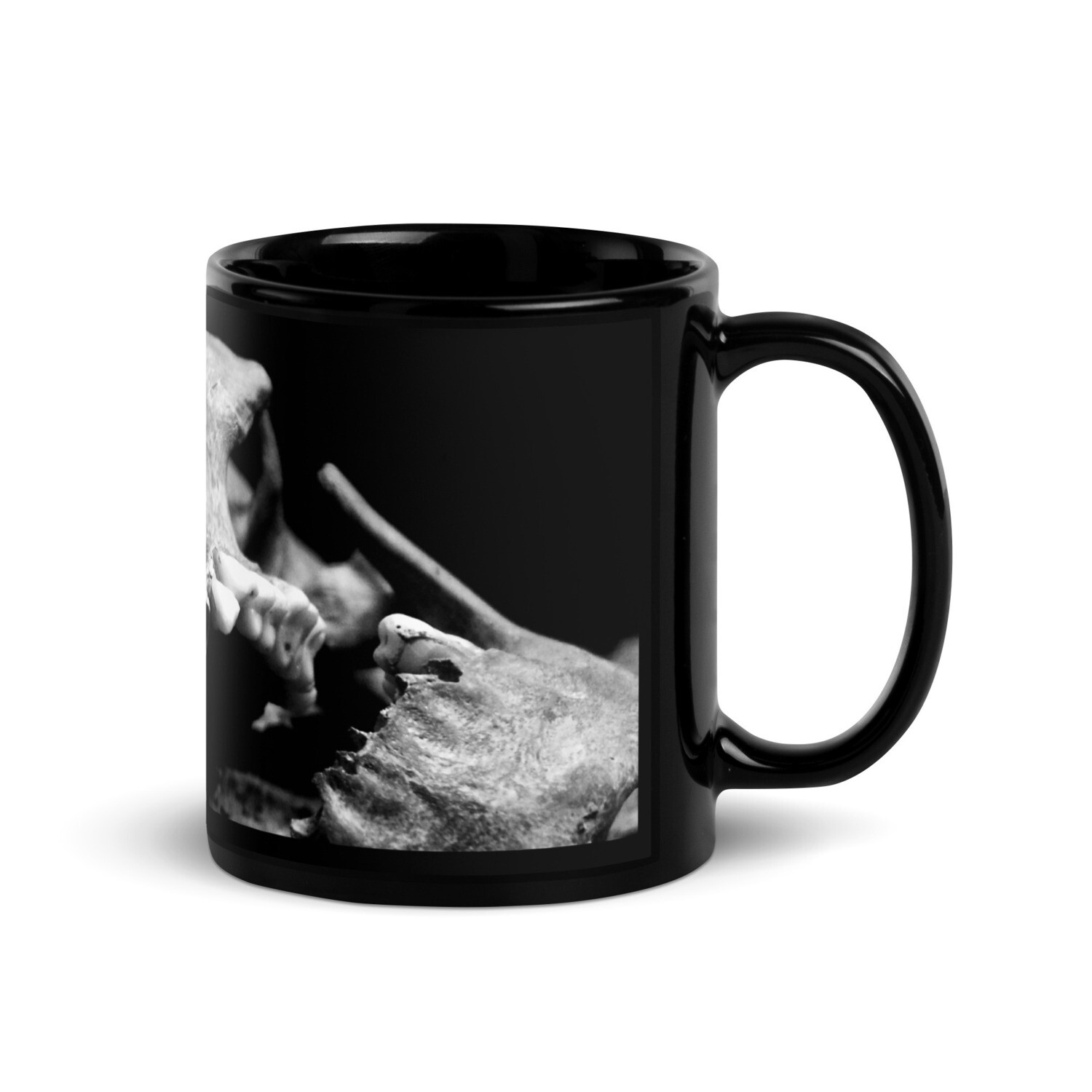 Black Skull Glossy Mug