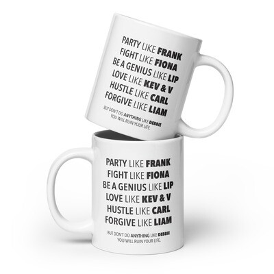 Gallagher White glossy mug