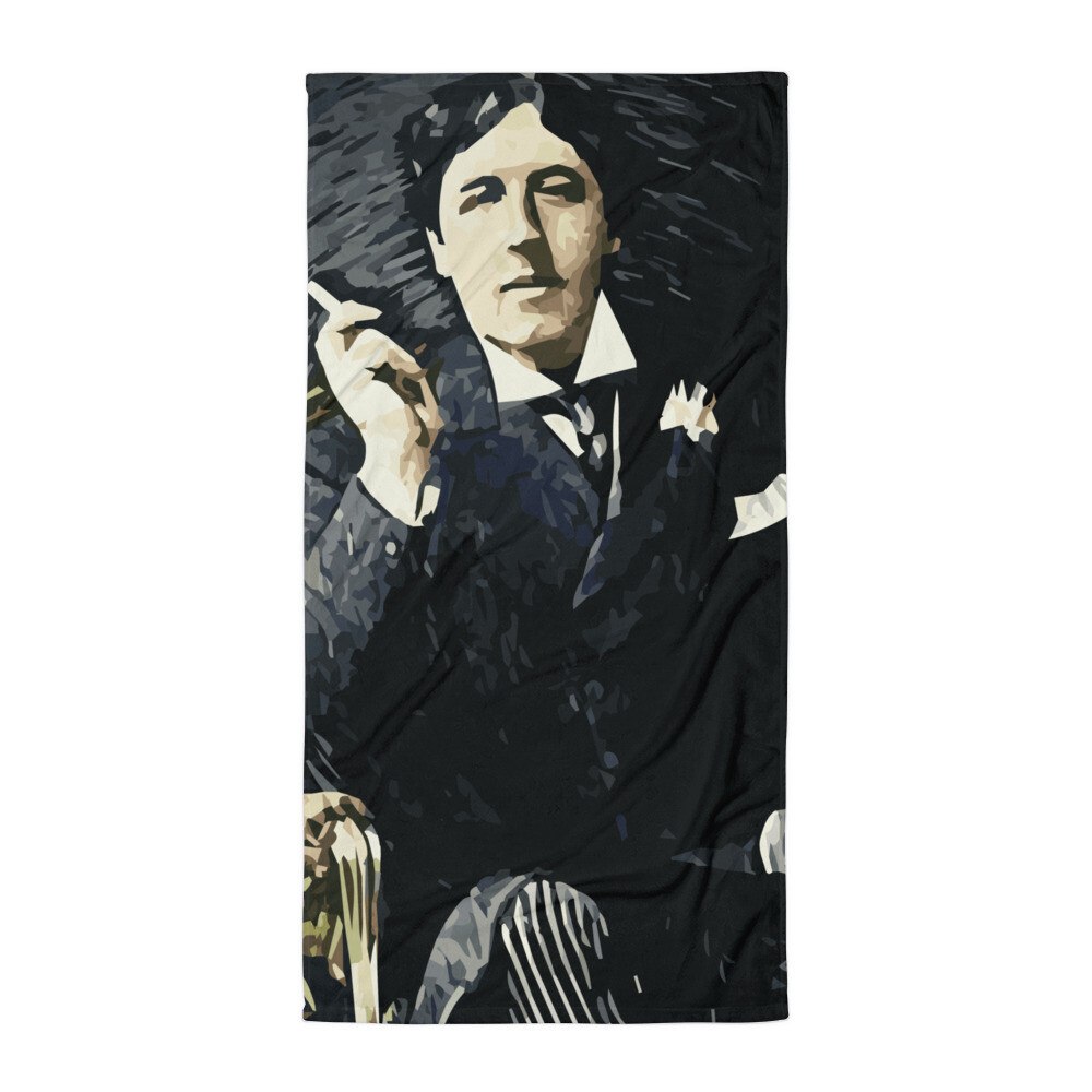 Oscar Wilde Large Soft Towel
