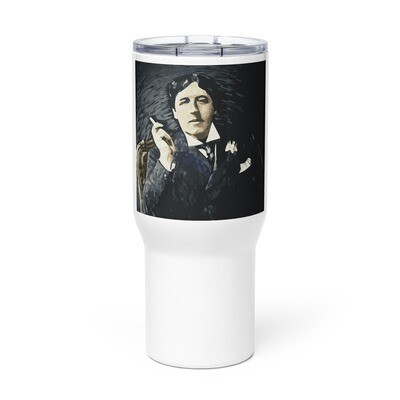 Oscar Wilde 01 Travel mug with a handle