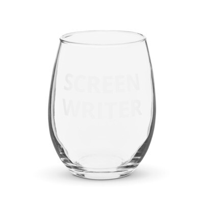 Screenwriter Stemless wine glass