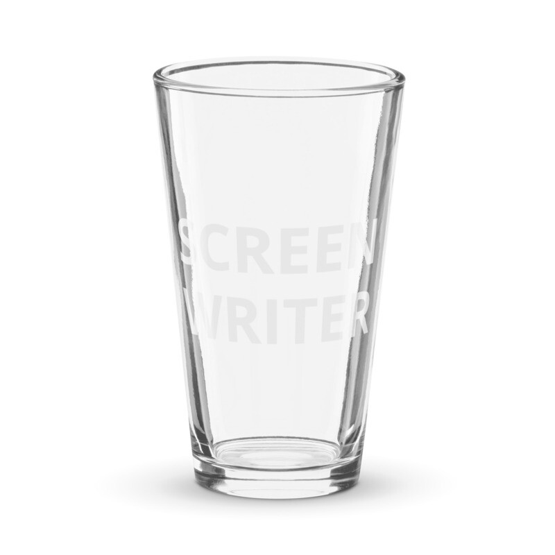 Screenwriter Shaker pint glass