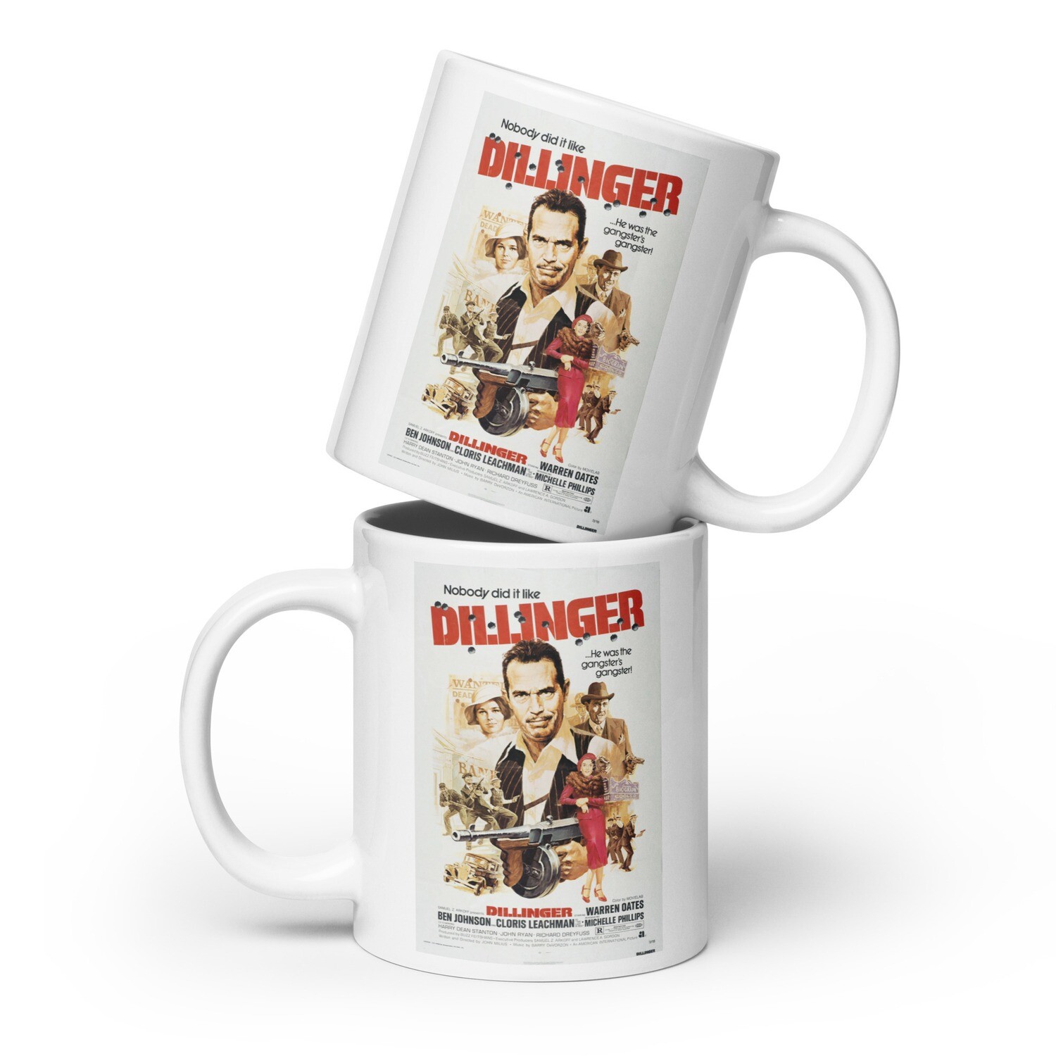 Dillinger white glossy mug