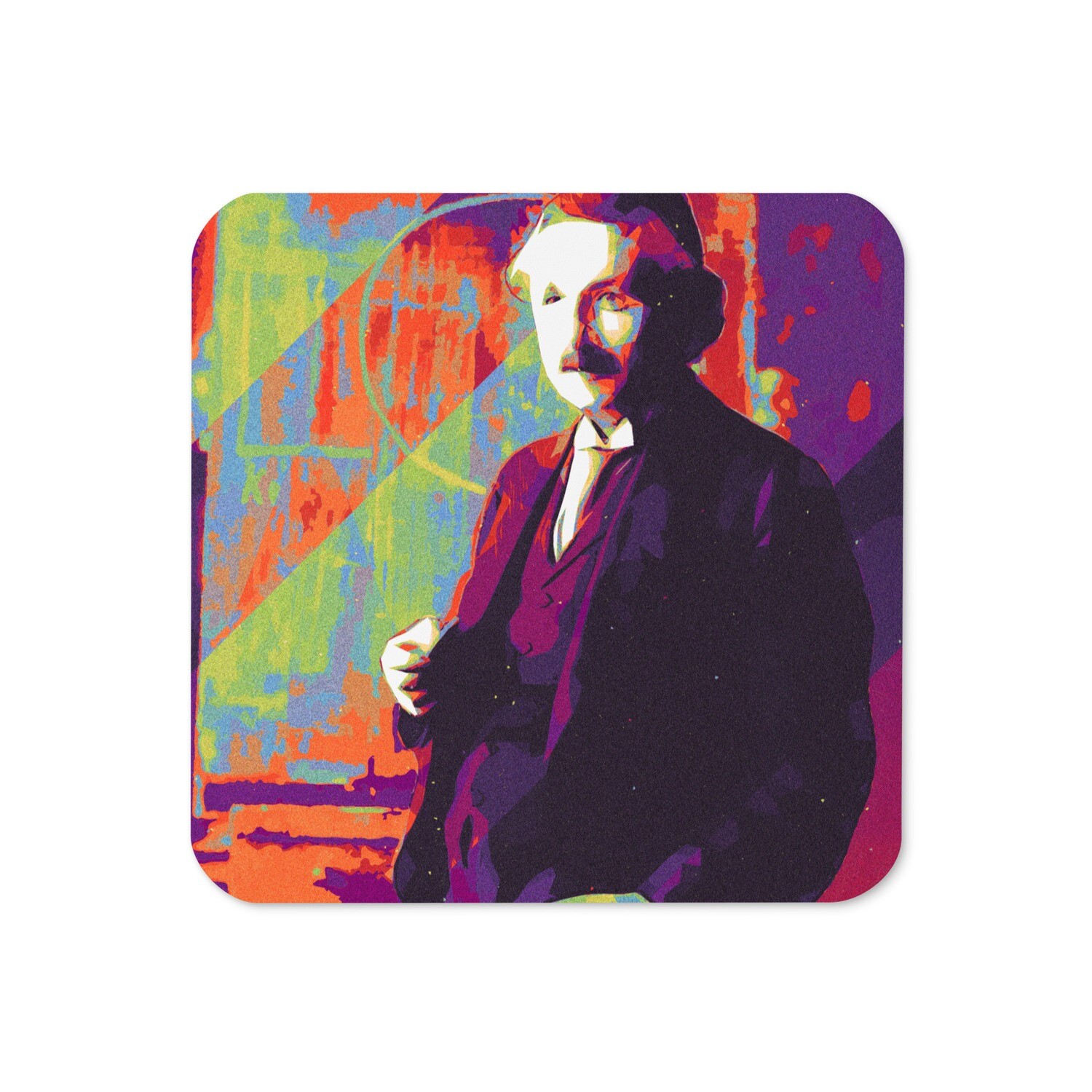 Einstein Cork-back coaster