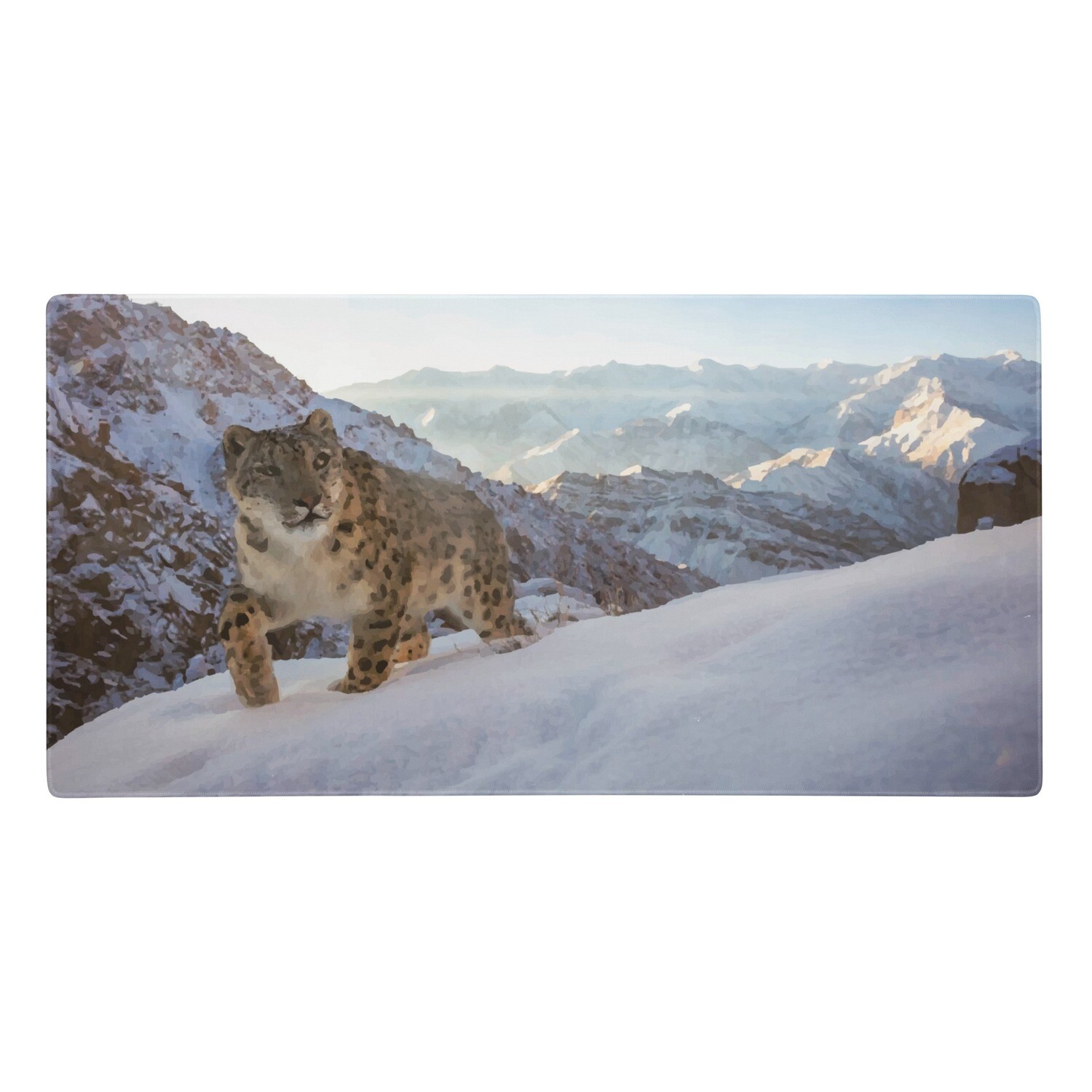 Snow Leopard Gaming mouse pad