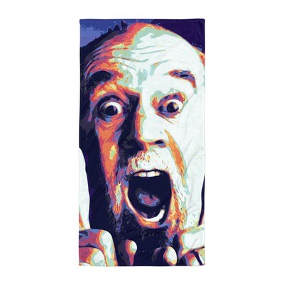 George Carlin Beach Towel