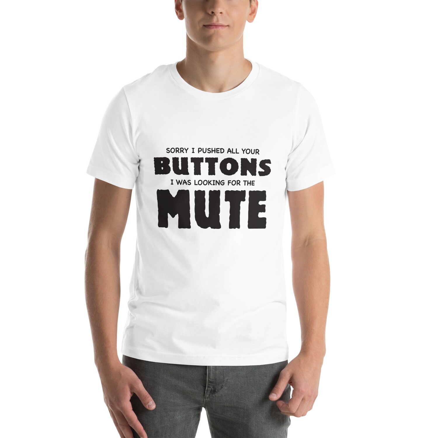 Mute Button 2 Unisex t-shirt
