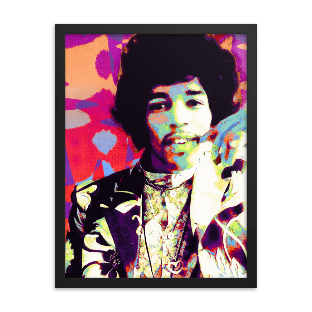 Jimi Hendrix 01 Framed poster