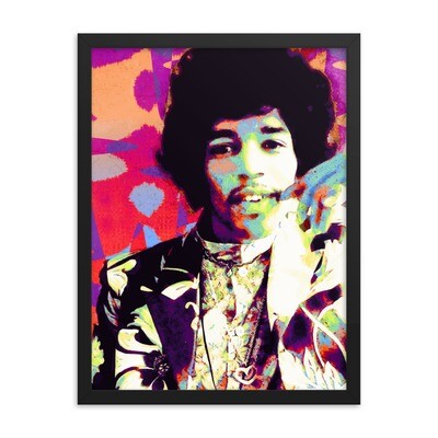 Jimi Hendrix 01 Framed poster