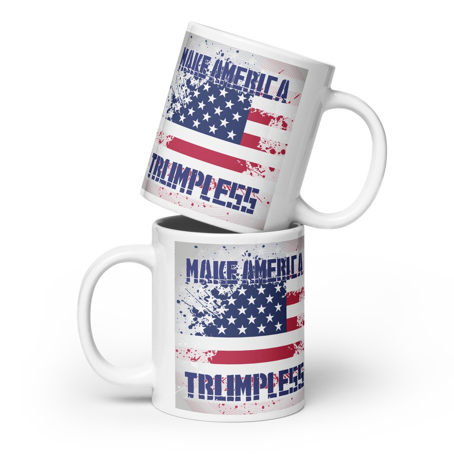 Trumpless White glossy mug