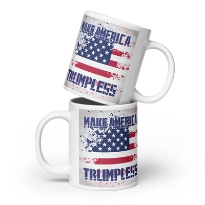 Trumpless White glossy mug