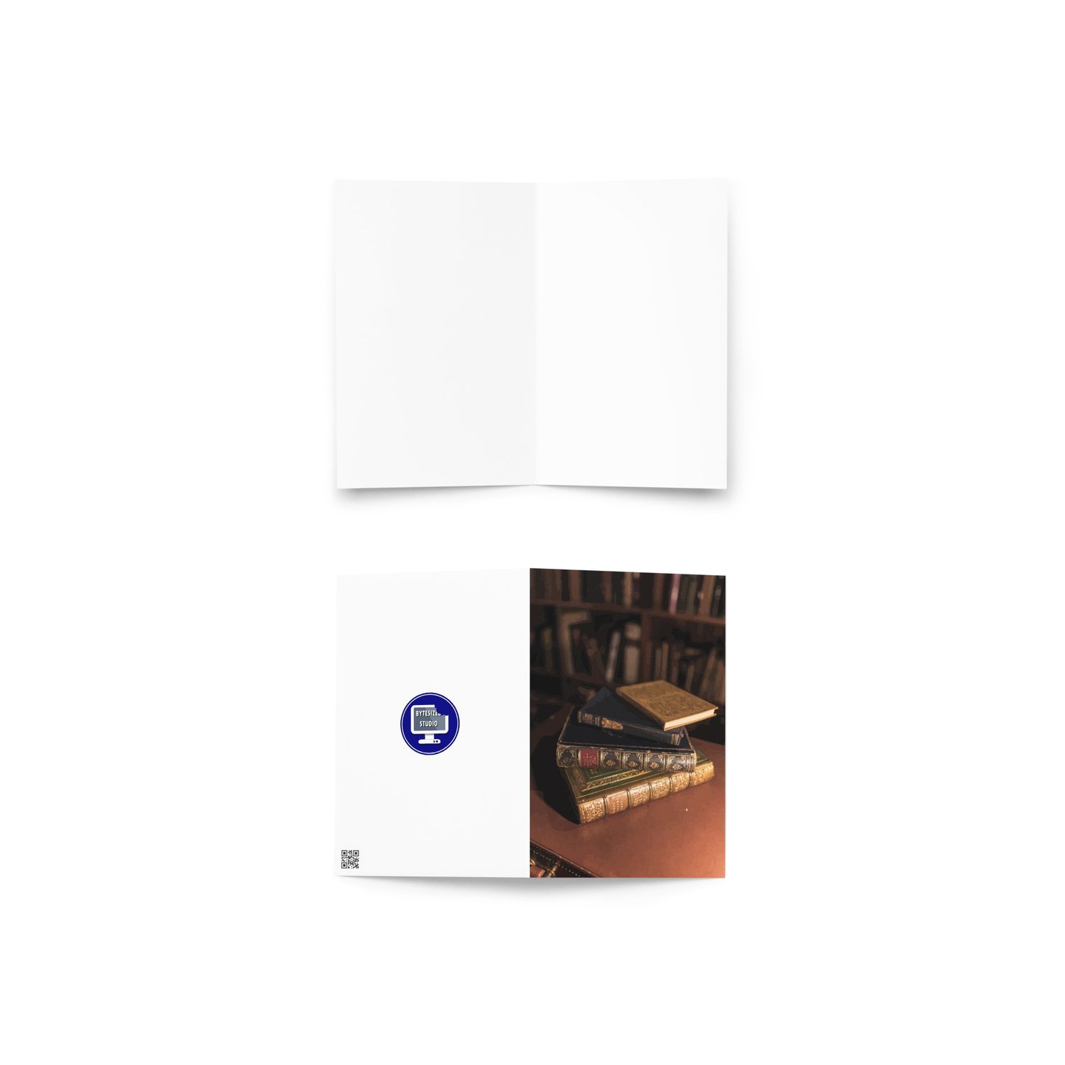 Bookstack Greeting card