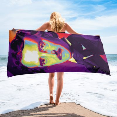 Edgar Allen Poe Beach Towel