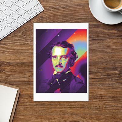 Edgar Allen Poe Greeting card